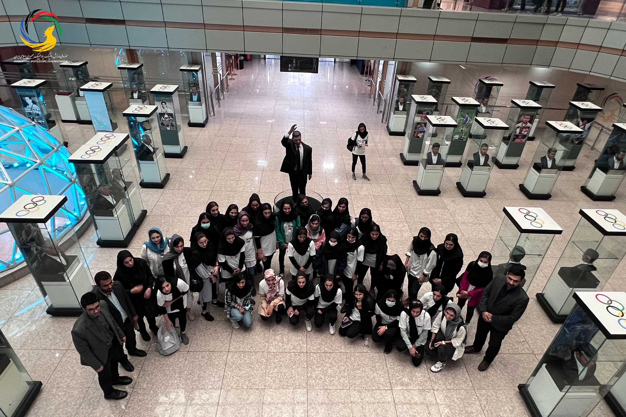 بازدید دانشجویان دانشکده تربیت بدنی دانشگاه تهران از موزه ملی ورزش، المپیک، پارالمپیک