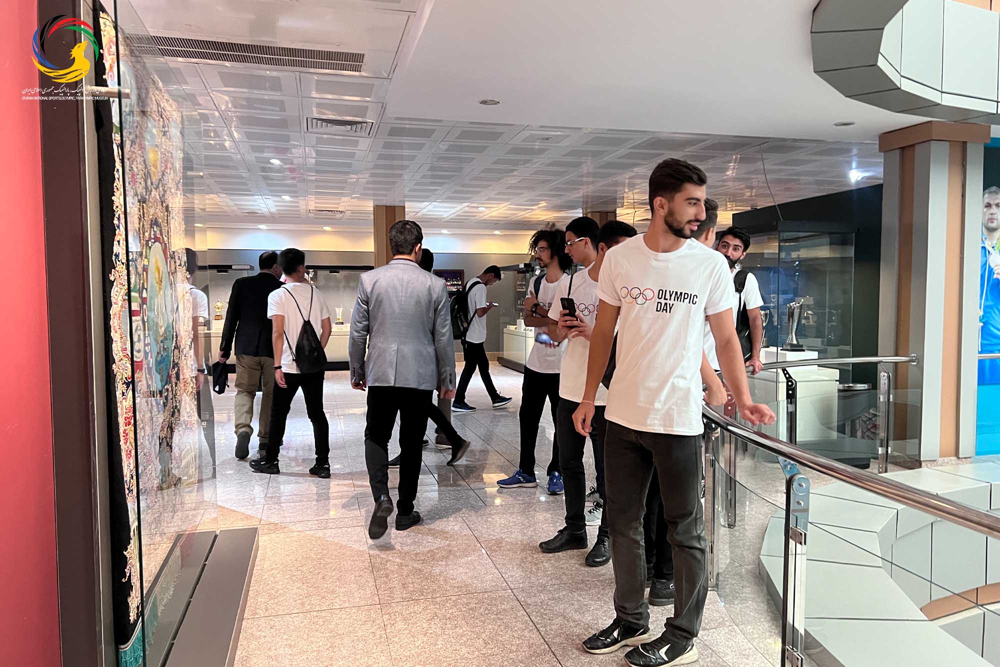 بازدید دانشجویان دانشکده تربیت بدنی دانشگاه تهران از موزه ملی ورزش، المپیک، پارالمپیک