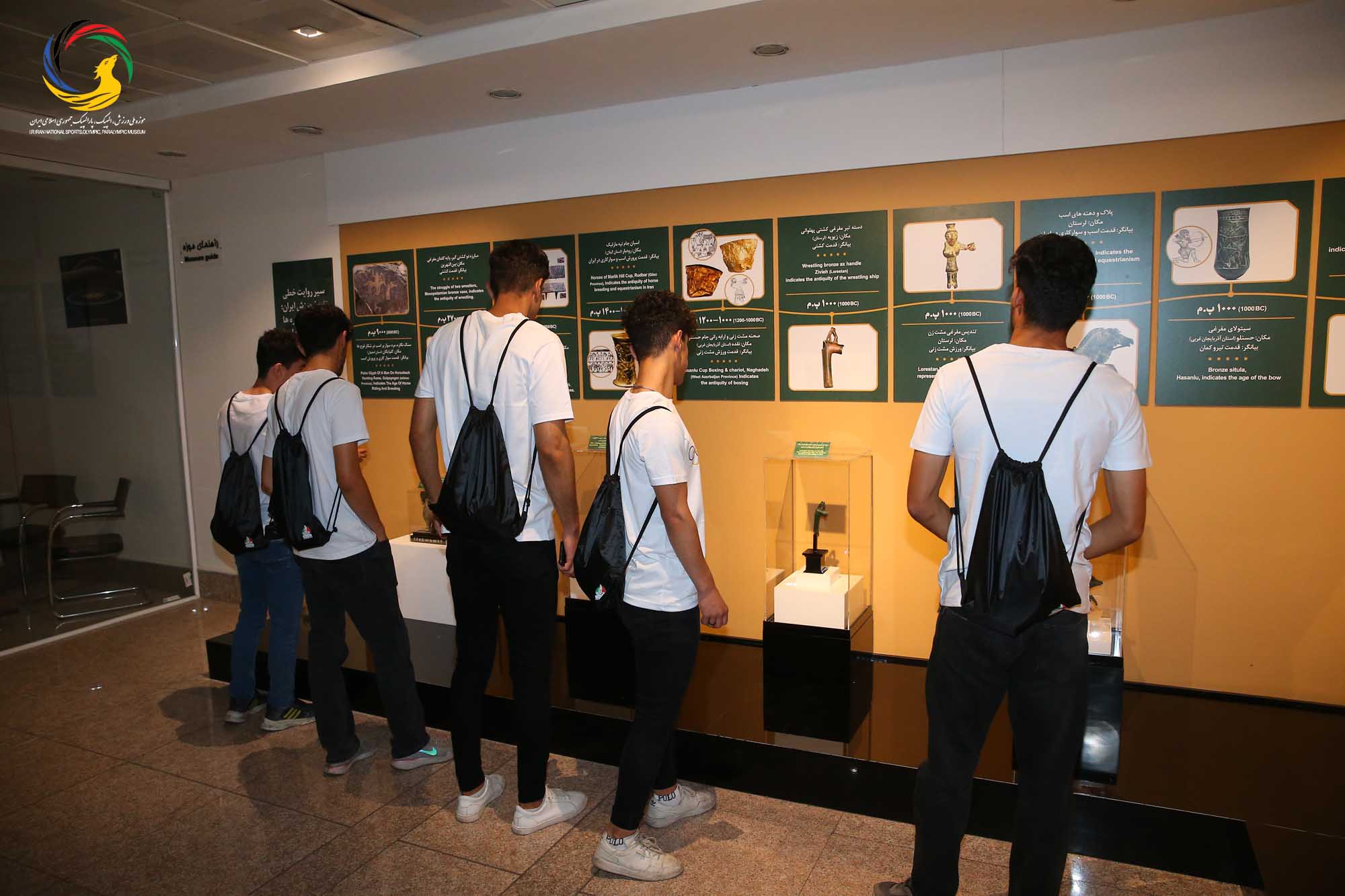 بازدید دانشجویان دانشکده تربیت بدنی دانشگاه تهران از موزه ملی ورزش، المپیک، پارالمپیک