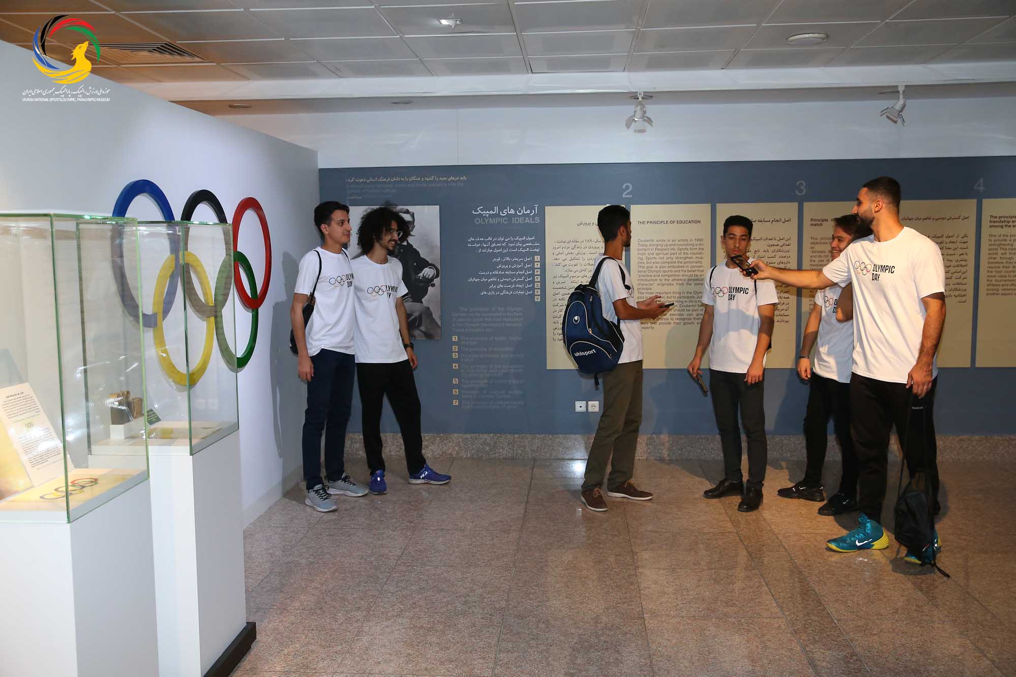 بازدید دانشجویان دانشکده تربیت بدنی دانشگاه تهران از موزه ملی ورزش، المپیک، پارالمپیک