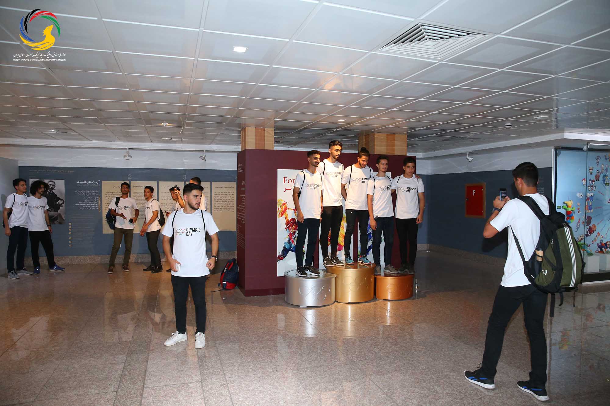 بازدید دانشجویان دانشکده تربیت بدنی دانشگاه تهران از موزه ملی ورزش، المپیک، پارالمپیک