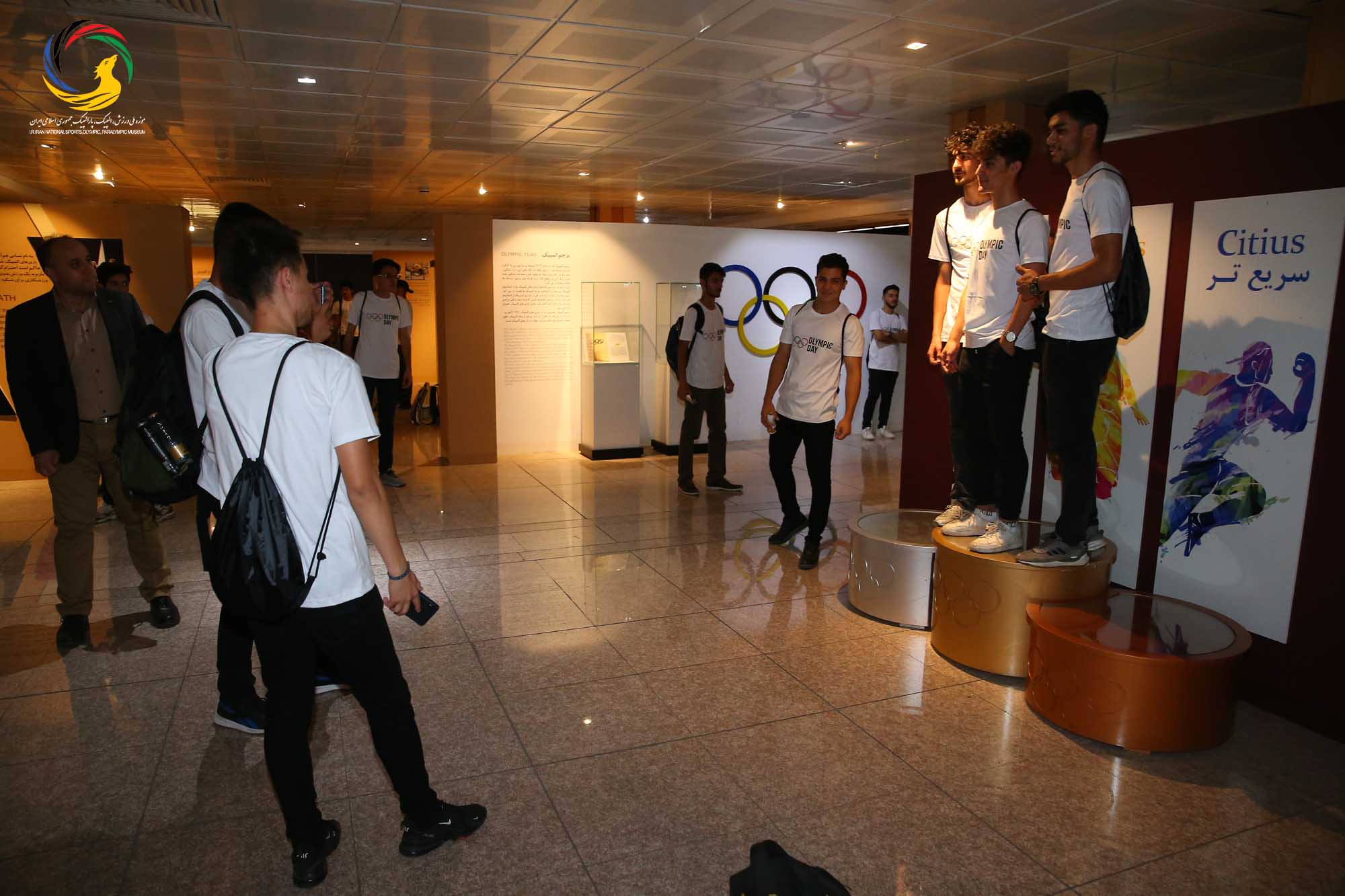 بازدید دانشجویان دانشکده تربیت بدنی دانشگاه تهران از موزه ملی ورزش، المپیک، پارالمپیک
