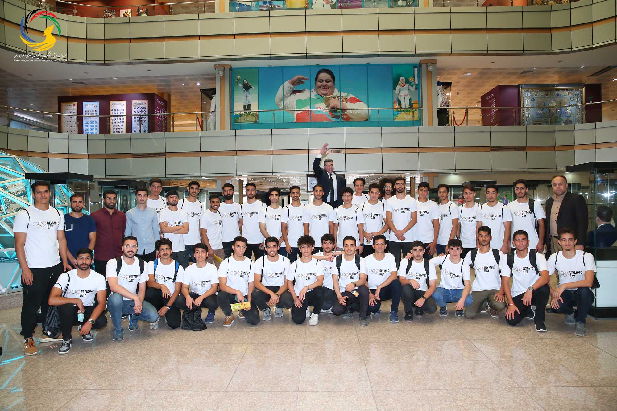 بازدید دانشجویان دانشکده تربیت بدنی دانشگاه تهران از موزه ملی ورزش، المپیک، پارالمپیک