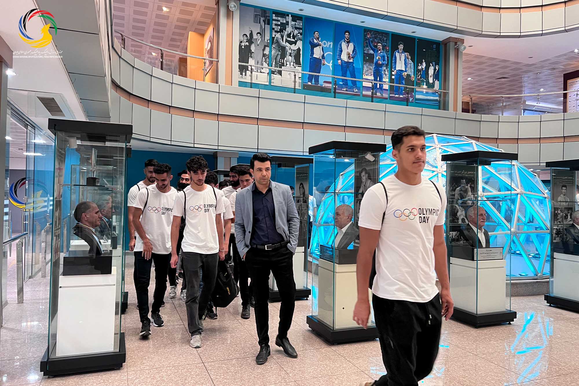 بازدید دانشجویان دانشکده تربیت بدنی دانشگاه تهران از موزه ملی ورزش، المپیک، پارالمپیک