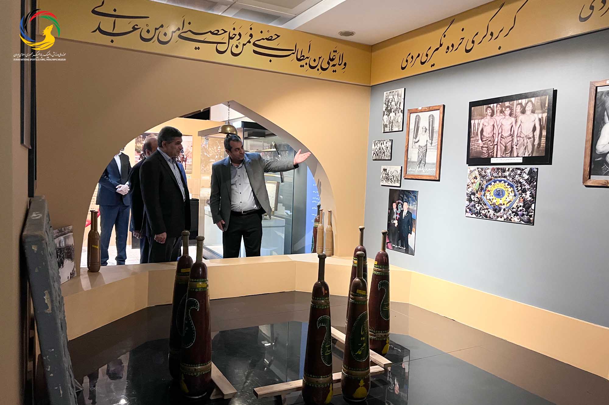 بازدید محسن پازوکی مدیرعامل بیمارستان محب کوثر از موزه ملی ورزش، المپیک، پارالمپیک