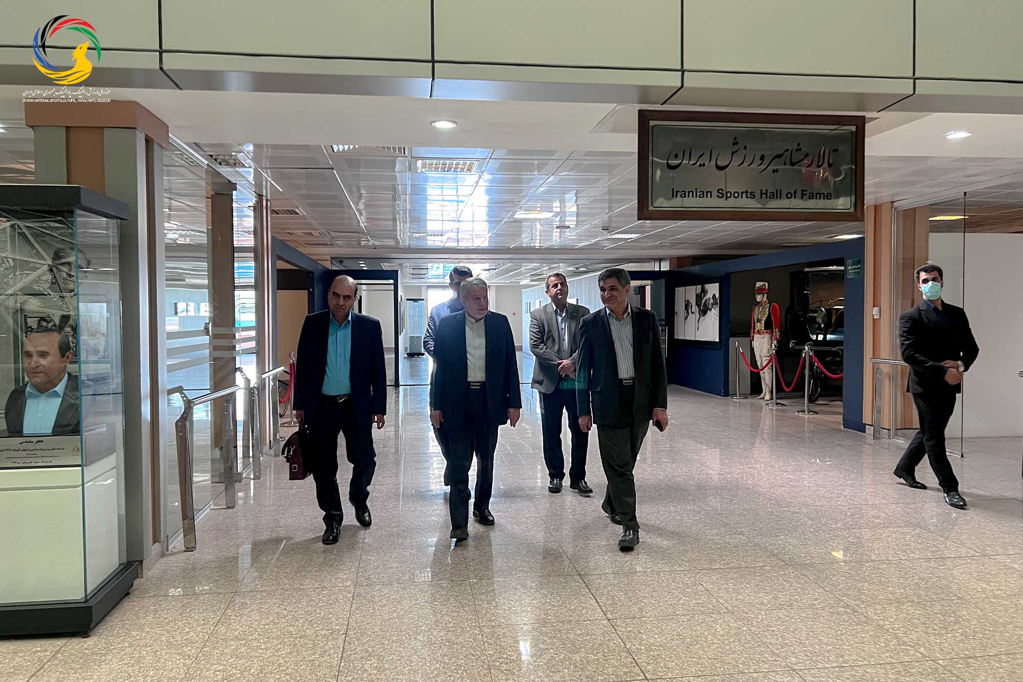 بازدید محسن پازوکی مدیرعامل بیمارستان محب کوثر از موزه ملی ورزش، المپیک، پارالمپیک