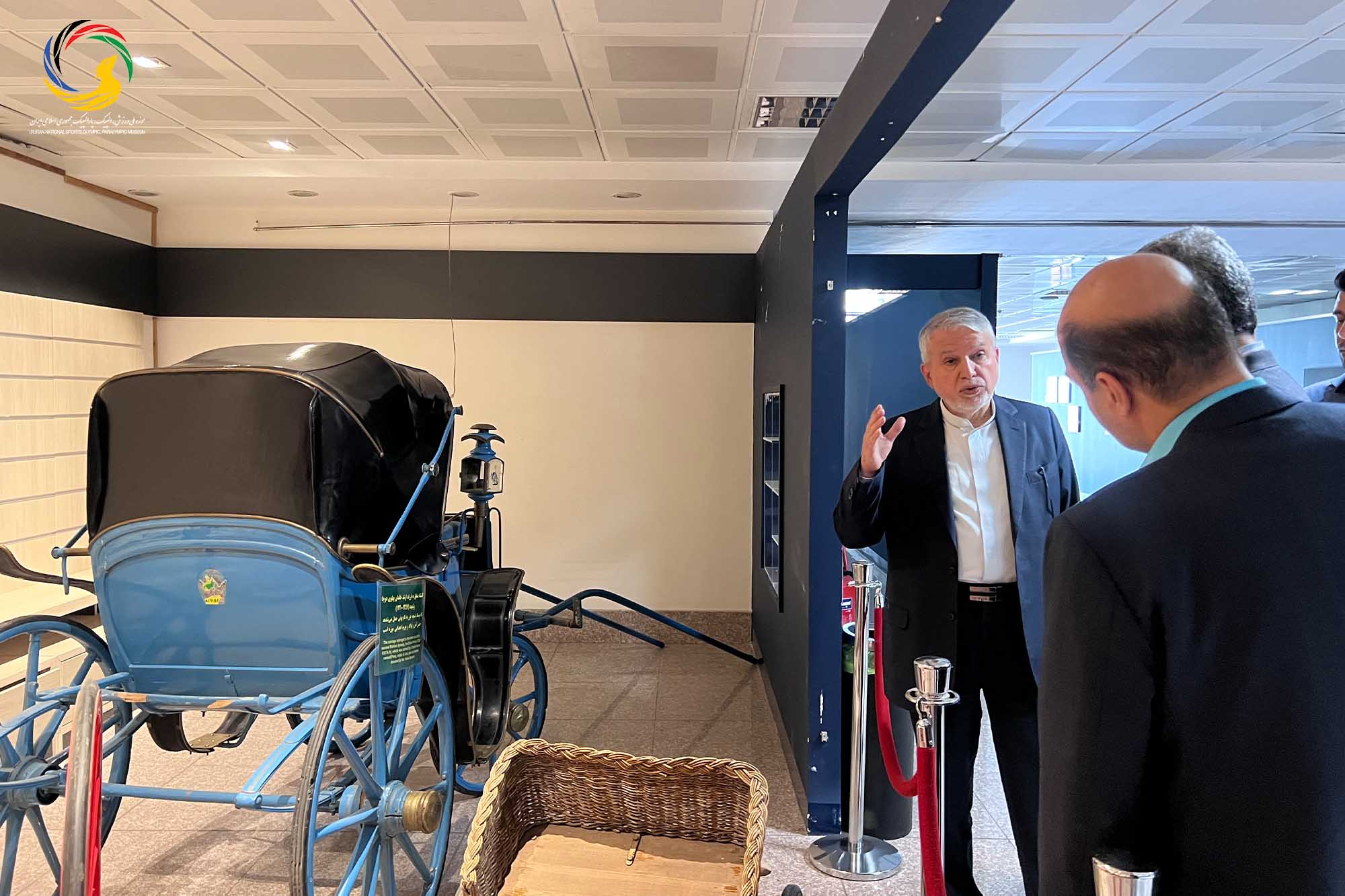 بازدید محسن پازوکی مدیرعامل بیمارستان محب کوثر از موزه ملی ورزش، المپیک، پارالمپیک