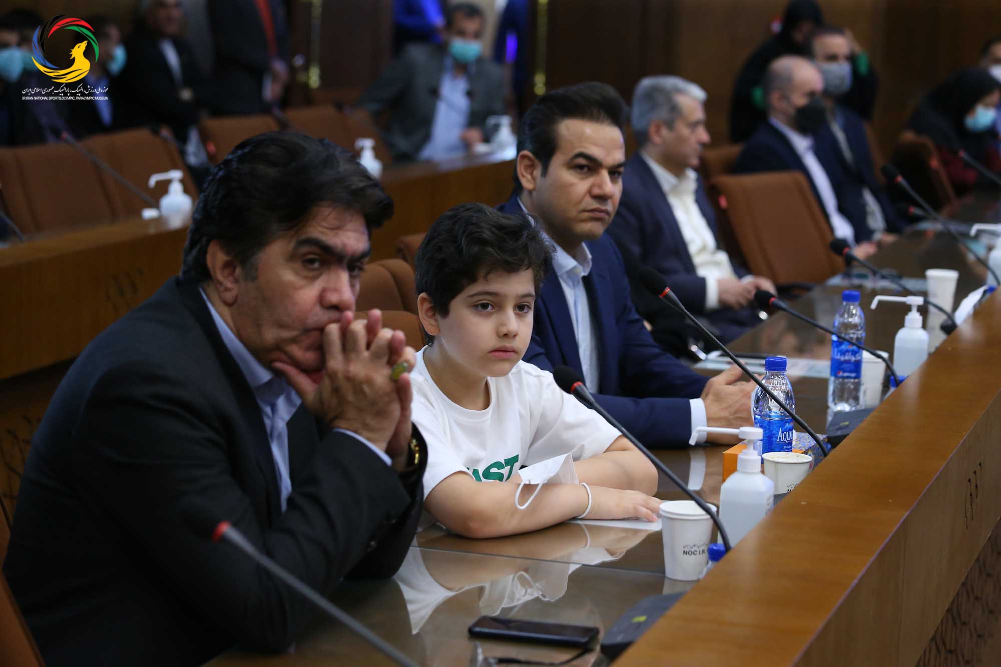 مراسم رونمایی از سردیس قهرمانان المپیک (علیرضا دبیر، یوسف کرمی، مراد محمدی، حمید سوریان و بهداد سلیمی)