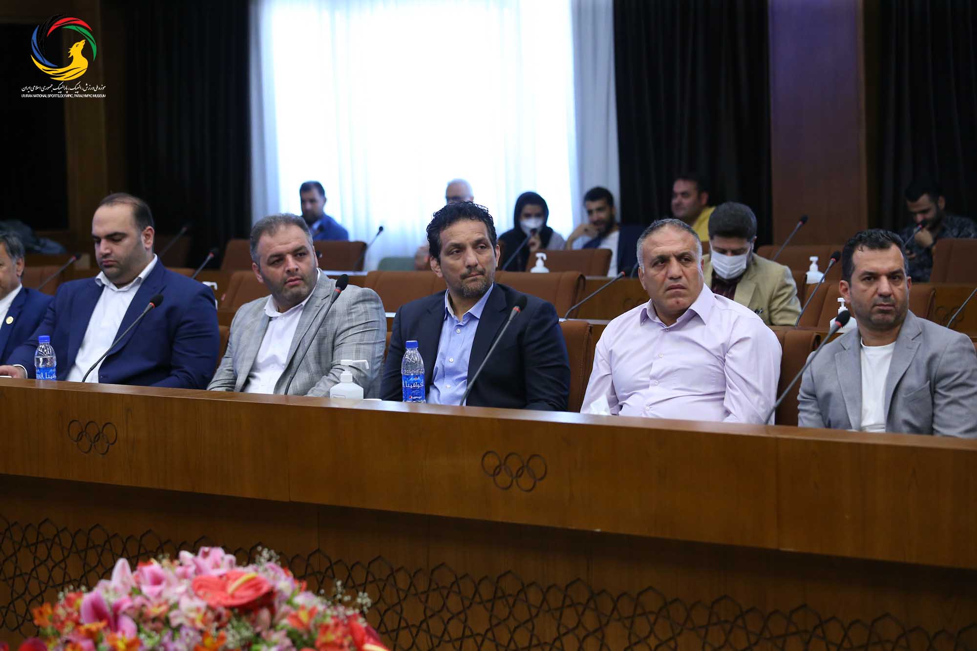 مراسم رونمایی از سردیس قهرمانان المپیک (علیرضا دبیر، یوسف کرمی، مراد محمدی، حمید سوریان و بهداد سلیمی)