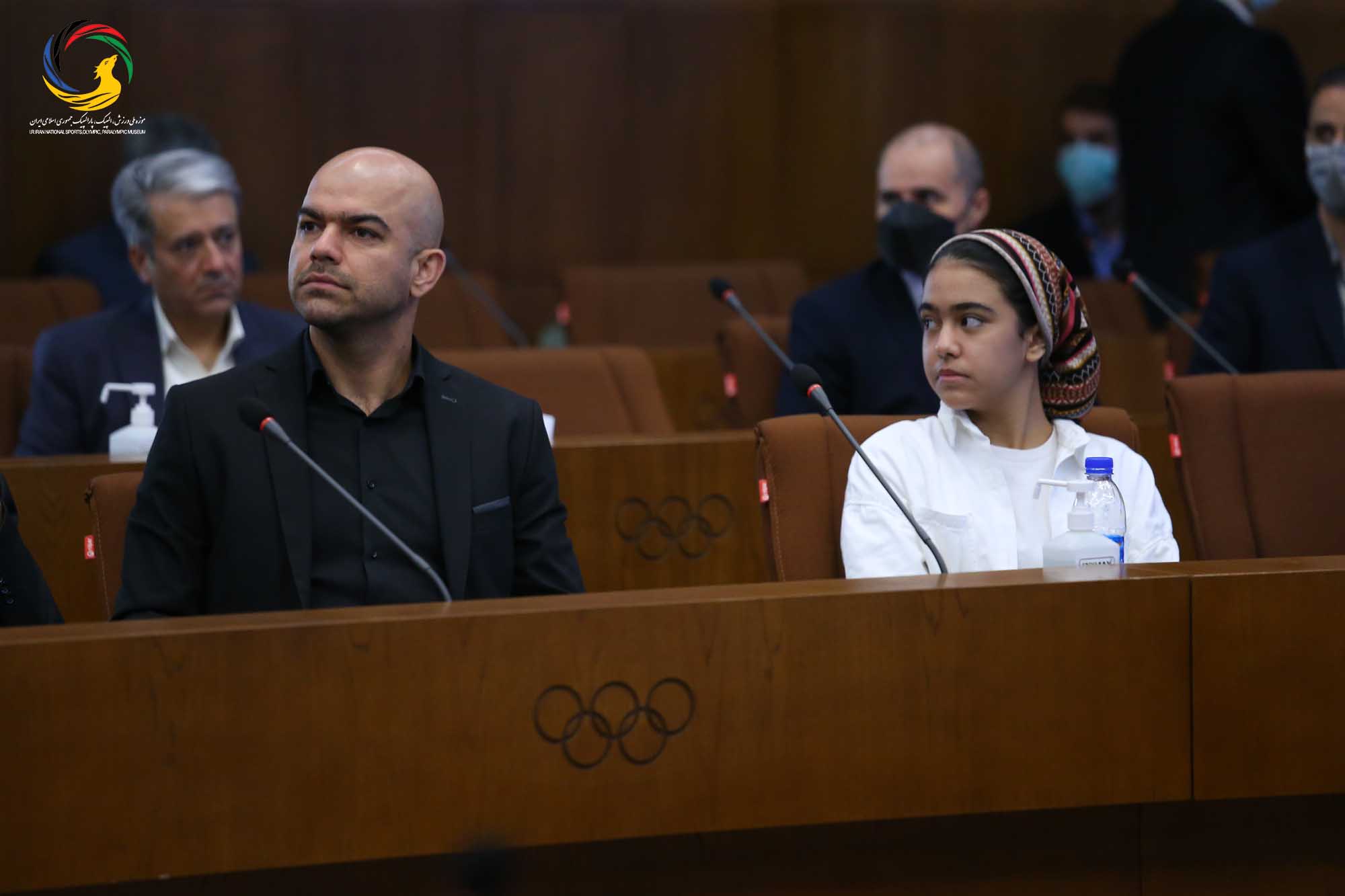 مراسم رونمایی از سردیس قهرمانان المپیک (علیرضا دبیر، یوسف کرمی، مراد محمدی، حمید سوریان و بهداد سلیمی)