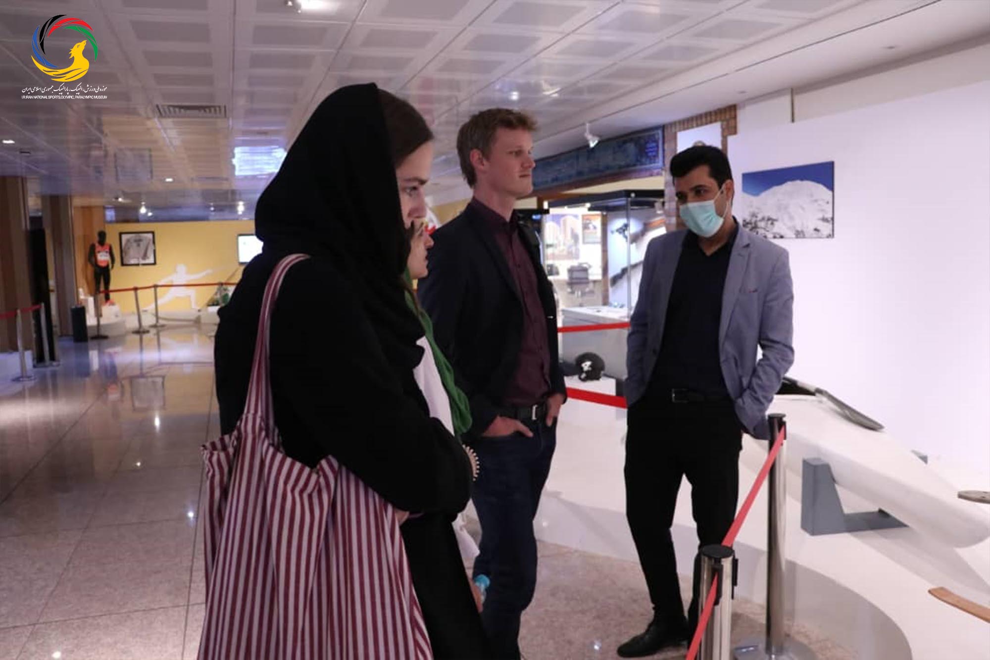 بازدید رایزن فرهنگ و مسئول ورزش سفارت آلمان از موزه ملی ورزش، المپیک، پارالمپیک