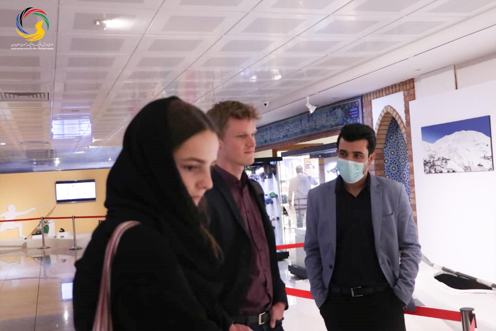 بازدید رایزن فرهنگ و مسئول ورزش سفارت آلمان از موزه ملی ورزش، المپیک، پارالمپیک